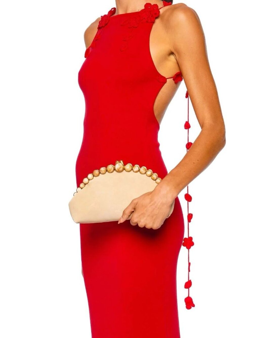 Cult Gaia Una Clutch in Sand - Picture 4 of 12